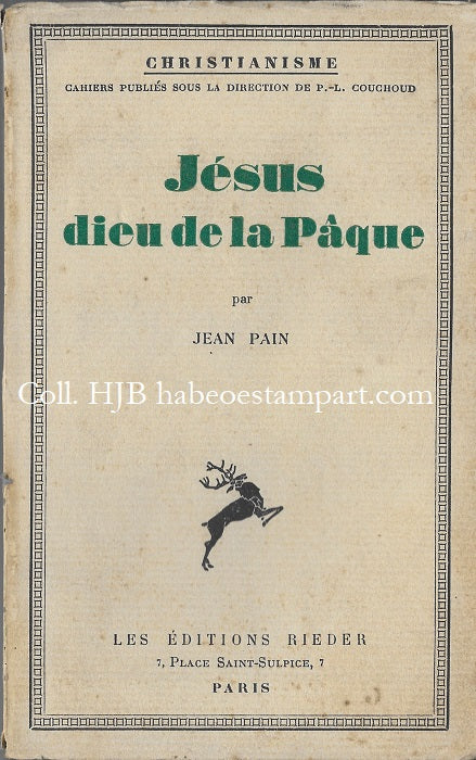 Pain Jean Jésus dieu de la Paque 1930