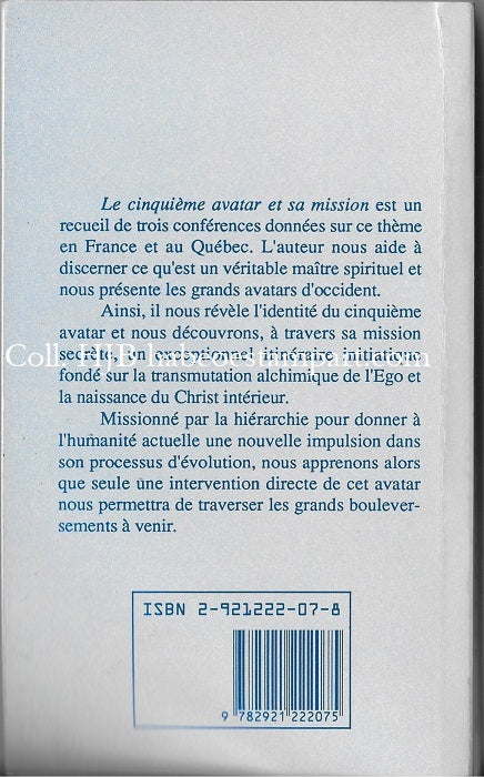 Payeur Le 5e Avatar et sa Mission 1992