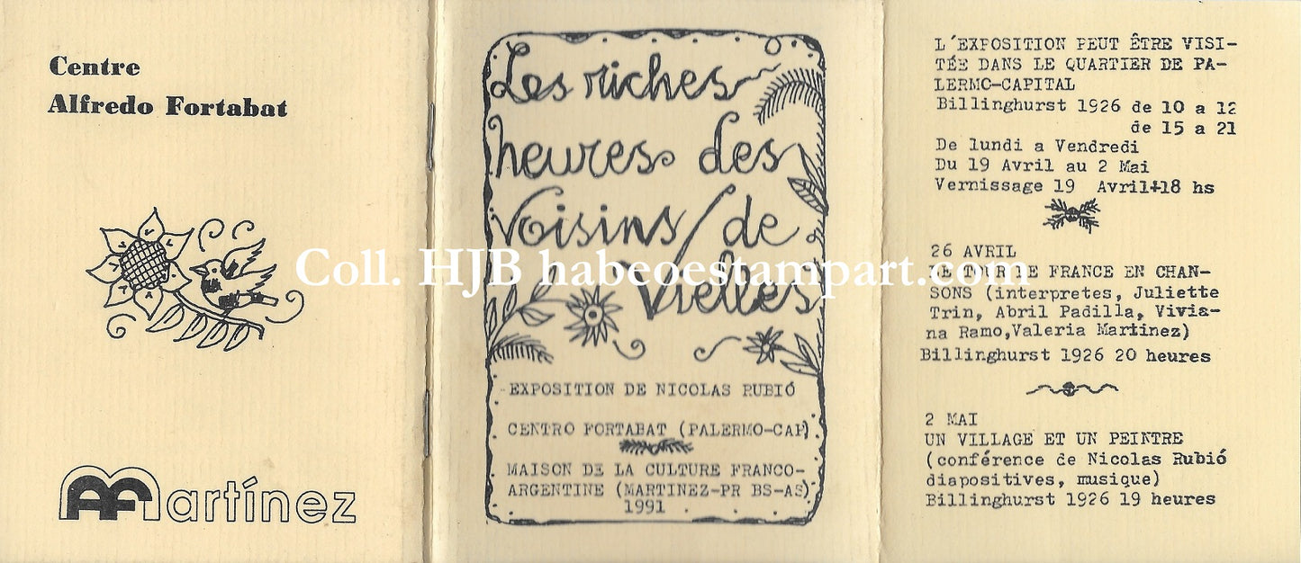 Rubio Les riches heures des voisins de Vielles Cantal 1991