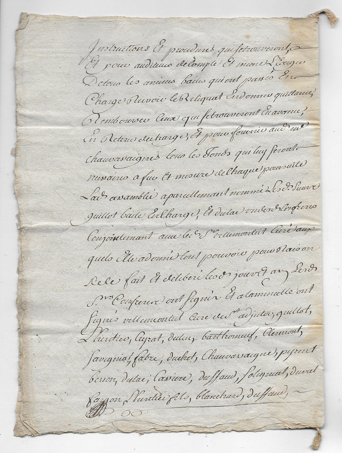 Confrérie du Saint-Esprit 18 mars 1756 Clermont-Ferrand