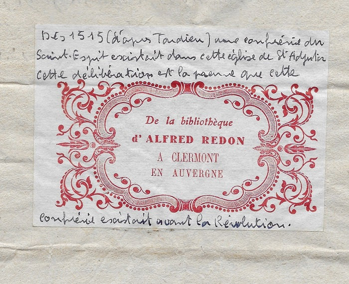 Confrérie du Saint-Esprit 18 mars 1756 Clermont-Ferrand