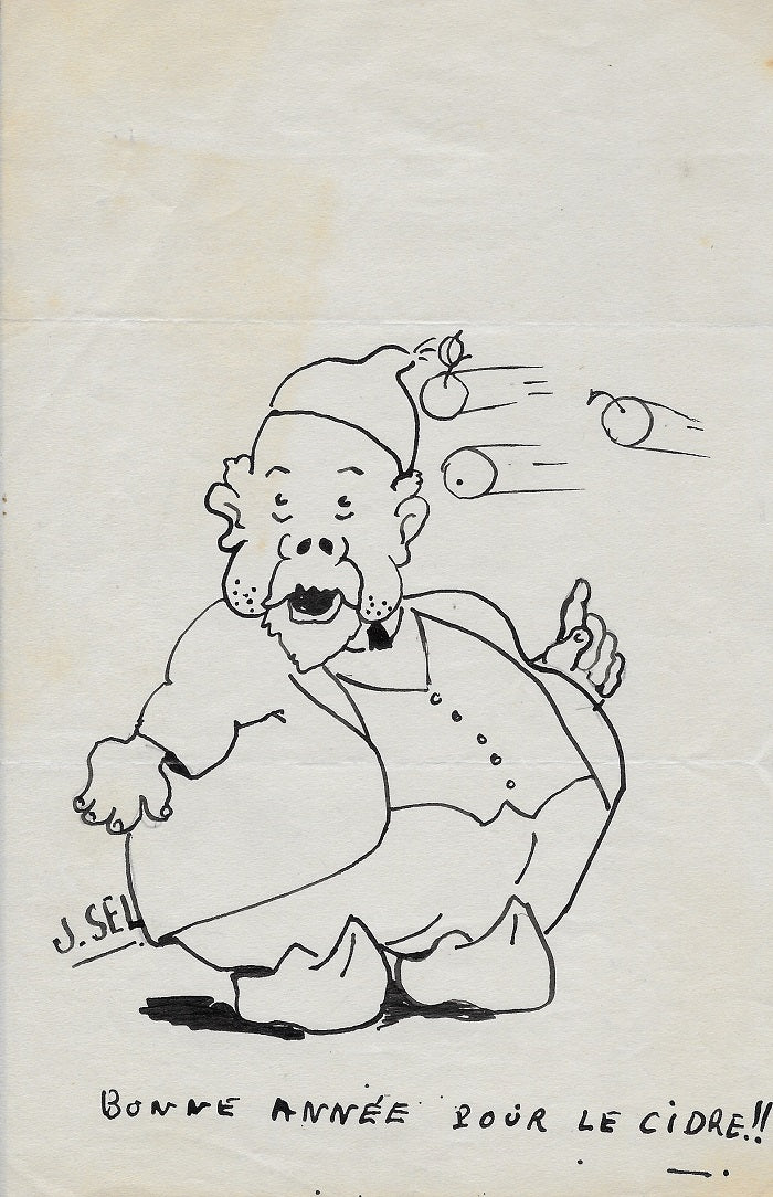 SEL Bonne année pour le cidre [Caricature Henry Chéron]