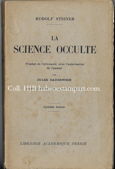 Steiner Rudolf La Science Occulte 1938