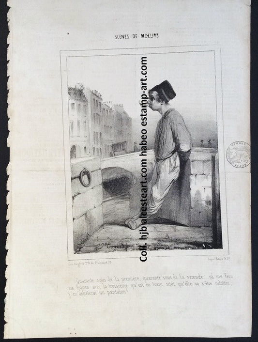 Traviés Le Jeune déculotteur de pipe CHARIVARI