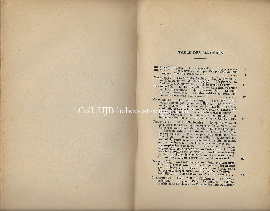 Varagnat Les Hauts Pouvoirs psychiques par la pratique du Yoga 1946