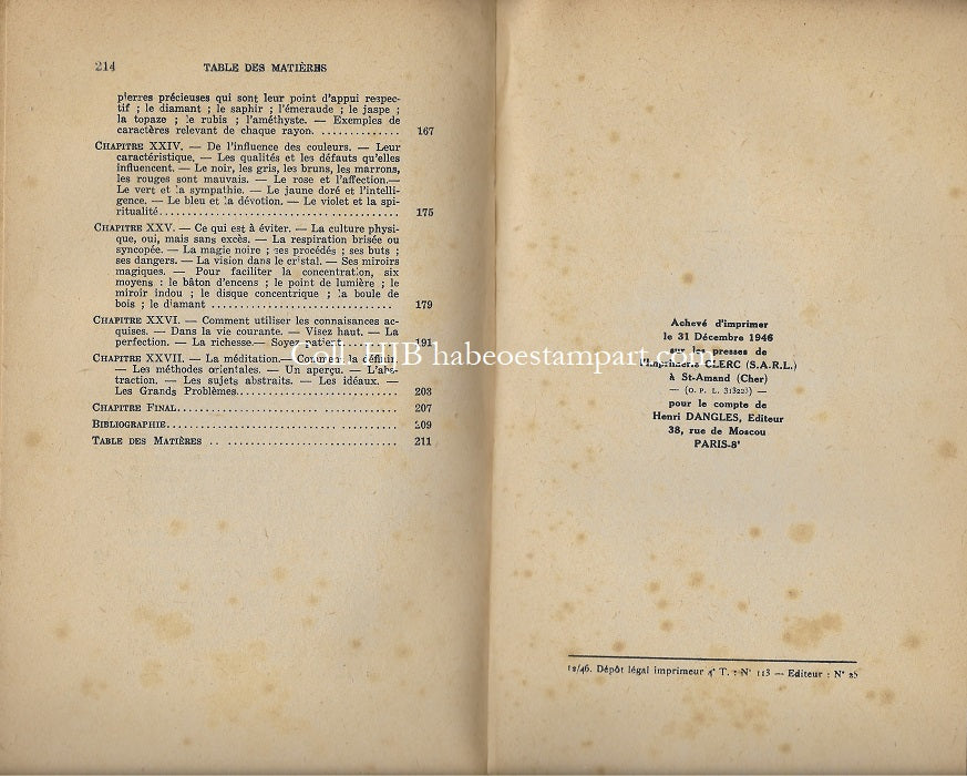 Varagnat Les Hauts Pouvoirs psychiques par la pratique du Yoga 1946