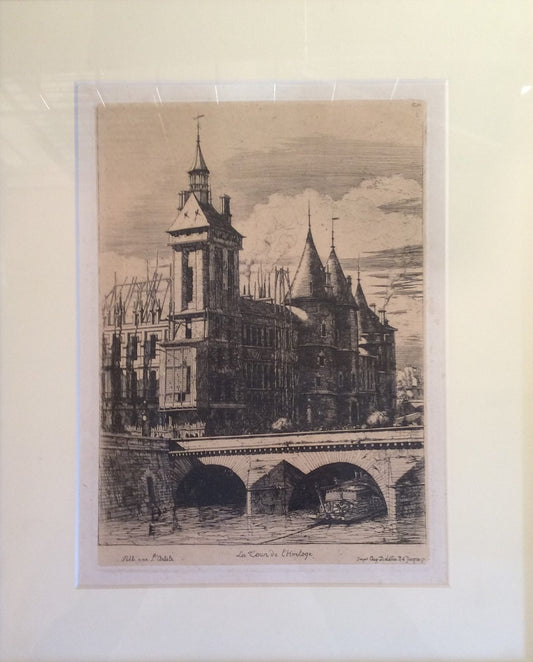Meryon Paris La Tour de l'Horloge 1852