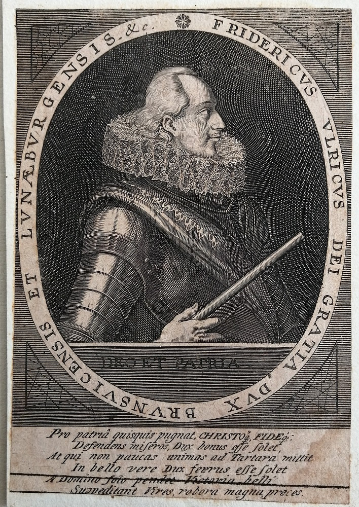 Ecole Allemande Portrait Friedrich Ulrich, Duc de Brunswick-Wolfenbüttel (XVIIe)