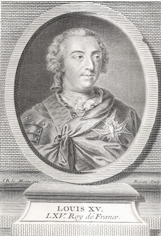 Basan Portrait Louis XV Roi de France (XVIIIe)