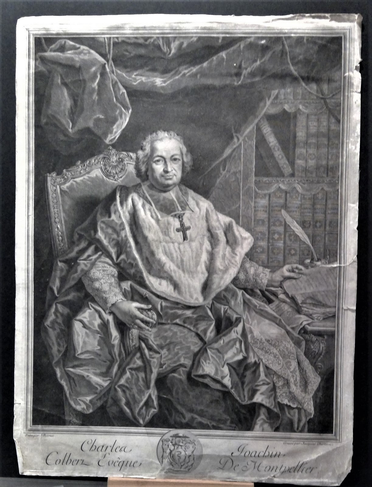 Chéreau Colbert Evêque de Montpellier (XVIIIe)