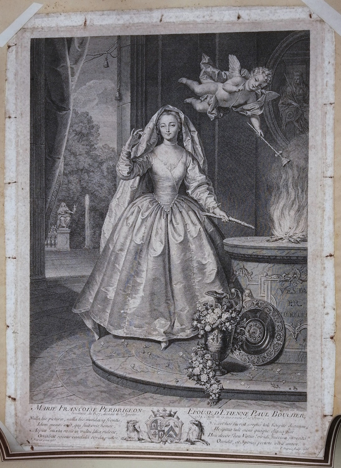 Raout Dupuis Portrait de Marie-Françoise Perdrigeon (1736)