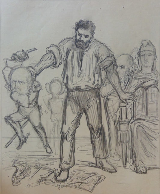 Belloguet Dessin Colère du Peuple