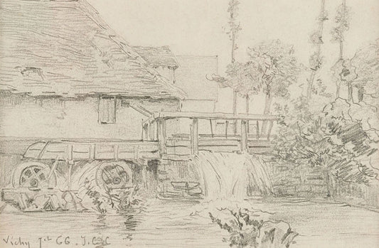 Cazin Vichy, le moulin (1866)