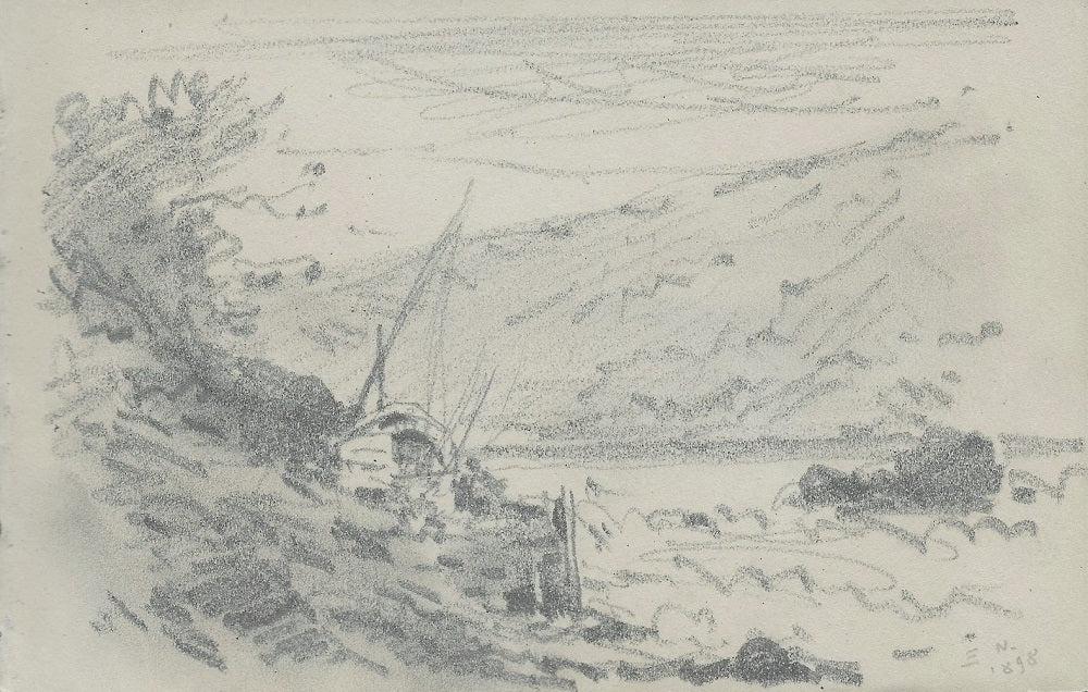 Noirot 113 Cabane de pêche au bord de la Loire (1898)