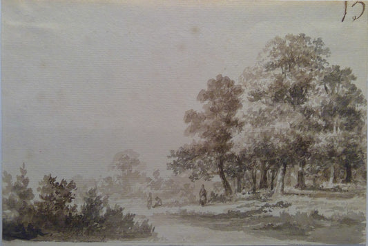 Schoemaker Personnages au bord d'une rivière