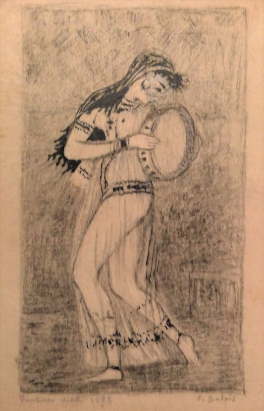 Sulpis Dessin Danseuse orientale (1885)