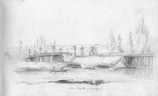 X Vichy. Les ponts sur l'Allier (1854)