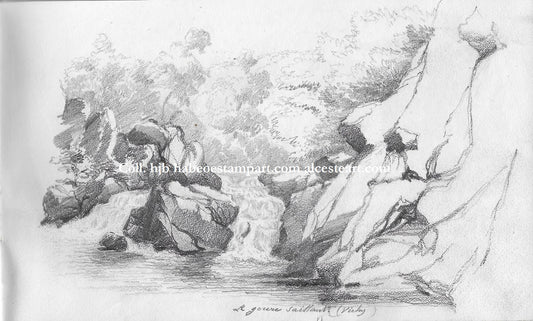 X Vichy. Le Goure Saillant L'Ardoisière Cusset (1854)