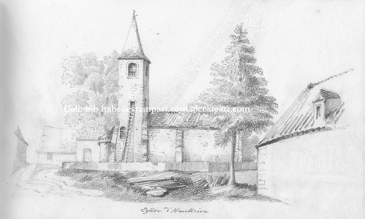 X Vichy. Eglise d'Hauterive (1854)