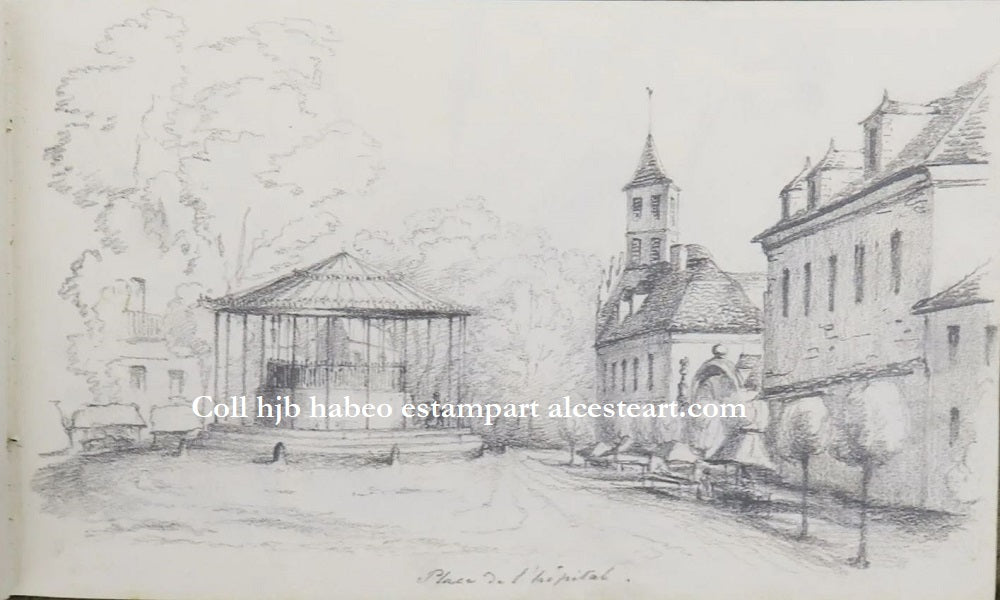 X [Vichy]. Place de l’Hôpital (1854)