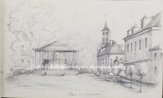 X [Vichy]. Place de l’Hôpital (1854)