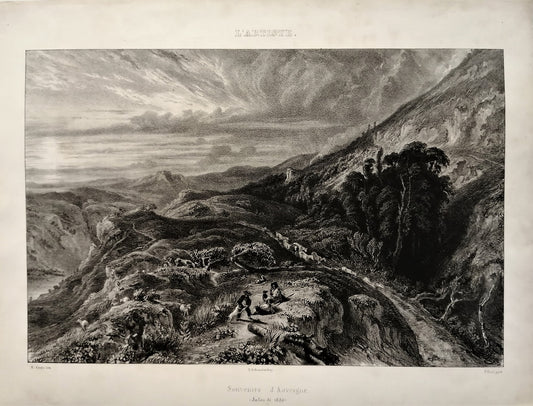Alophe Huet Souvenirs d’Auvergne (1836)