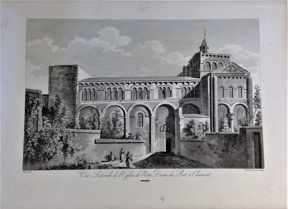 Bence Vue latérale de l'Eglise de Notre Dame du Port à Clermont Auvergne