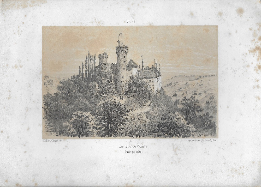 Clerget Château de Veauce (1864) Bourbonnais