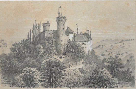 Clerget Château de Veauce (1864) Bourbonnais