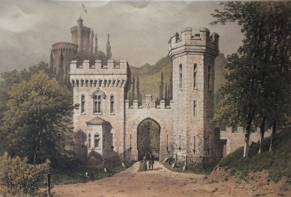Clerget Château de Veauce Entrée du Parc (1872)
