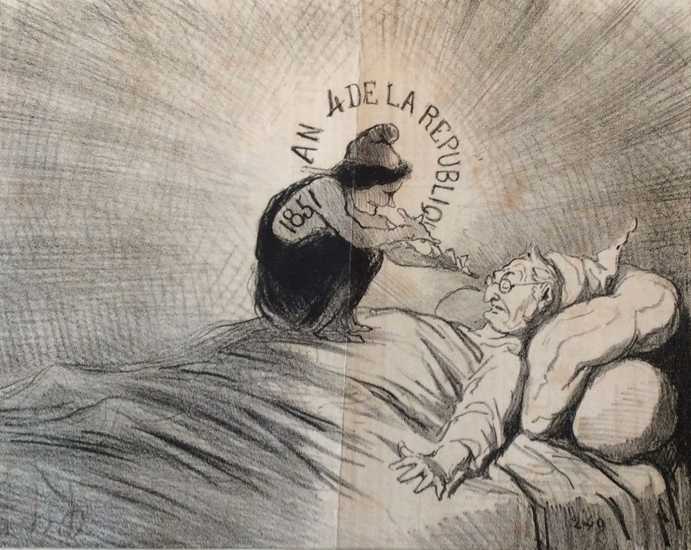 Daumier Cauchemar d’un bon petit bourgeois de la Place St Georges (1851)