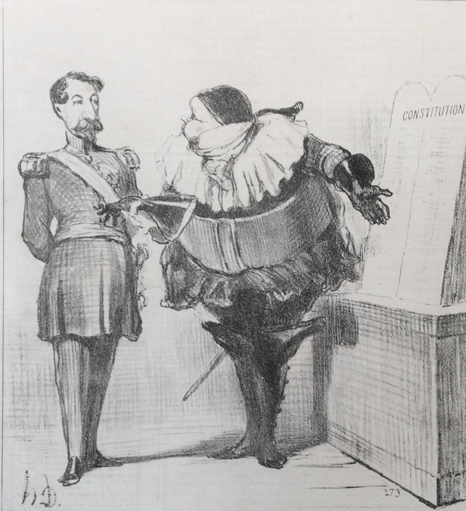 Daumier conseil d'un crispin politique (1851) Louis-Bonaparte