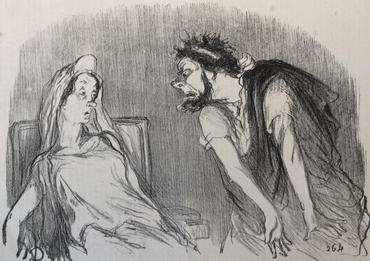 Daumier ŒDIPE (Charivari 1851)