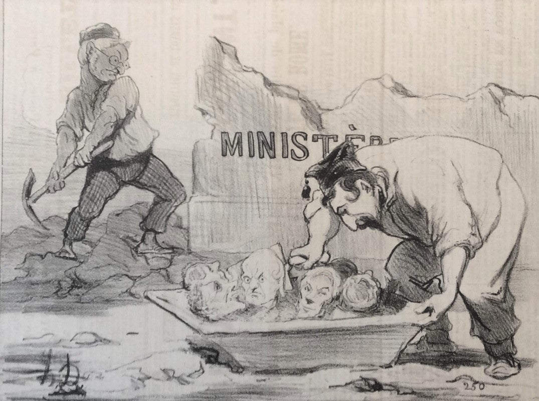 Daumier Un replâtrage (Charivari 1851)