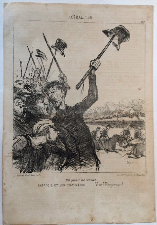 Daumier Ratapoil Un jour de revue 1851