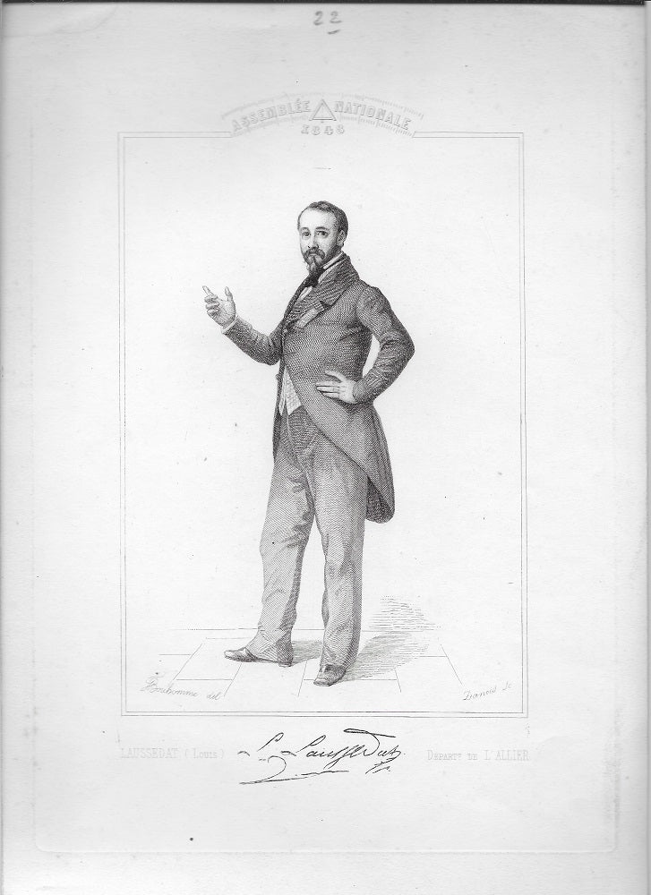 Danois Portrait de Louis Laussedat député (1848) Bourbonnais