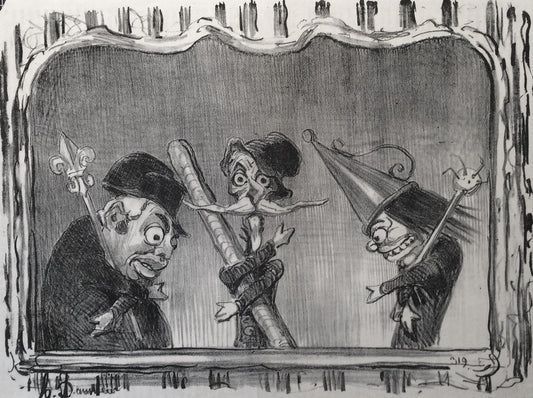 Daumier Principaux Personnages de la Comédie qui se joue en ce moment aux Champs-Élysées (1851)