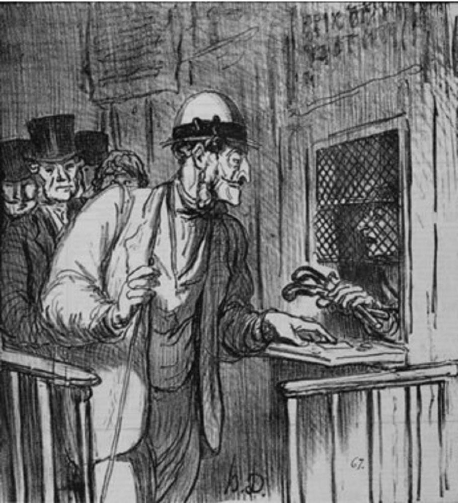 Daumier Chemin de Fer Nouveau moyen de sécurité (1864)