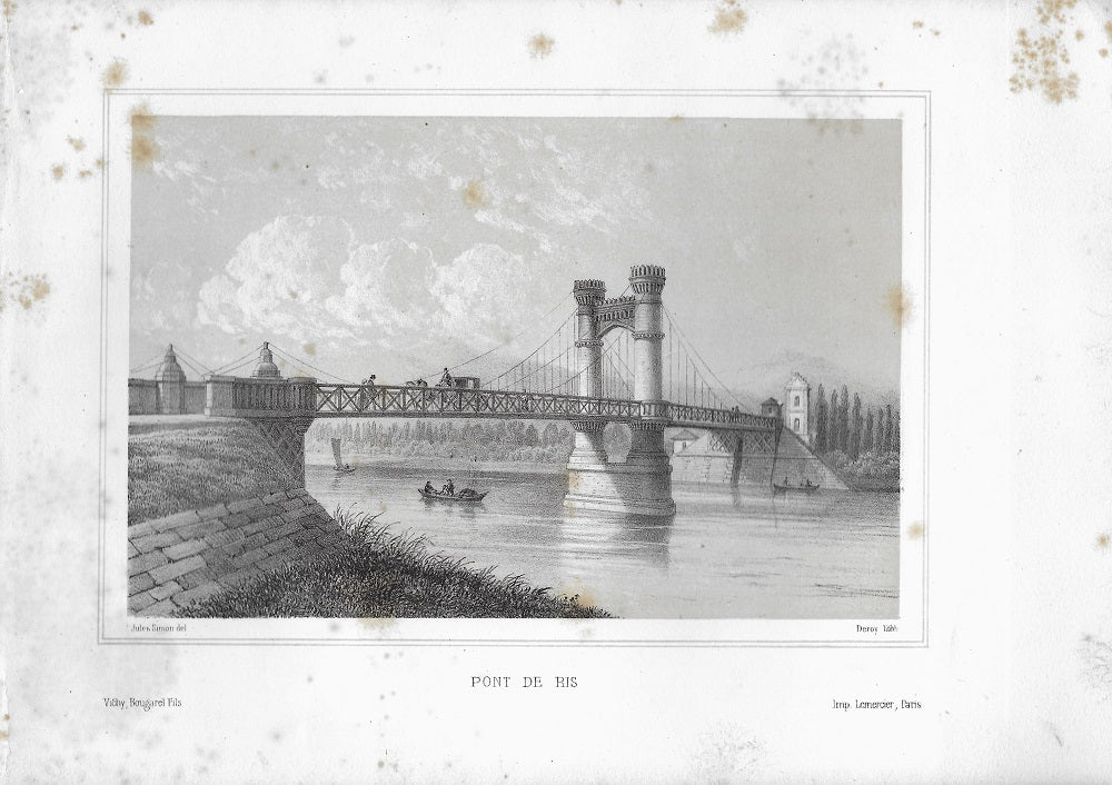 Deroy Simon Vichy Pont de Ris (1857) Bourbonnais