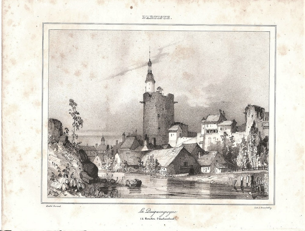 Durand La Quiquengrogne à Bourbon l'Archambaud Allier (1836)
