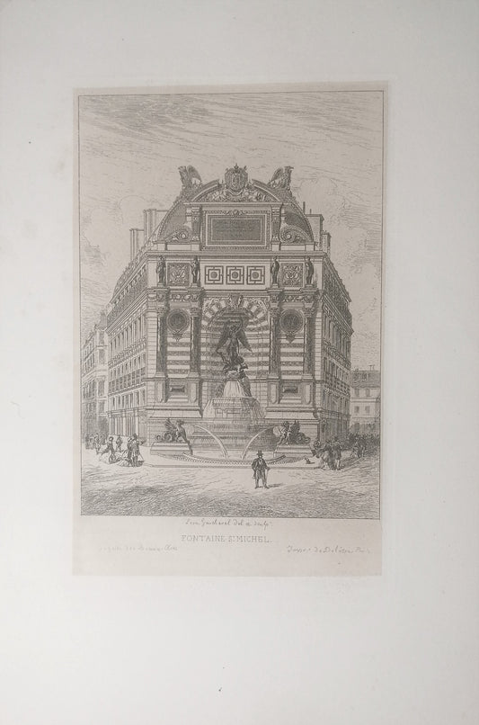 Gaucherel Paris Fontaine Saint Michel (1860)