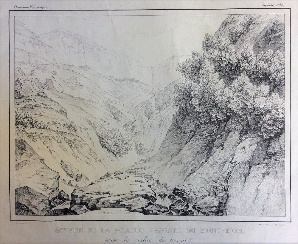 Lacour Grande Cascade du Mont-d'Or  (1827)