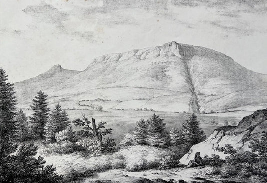 Lacour Vue de la montagne du Puy Gros (1827)