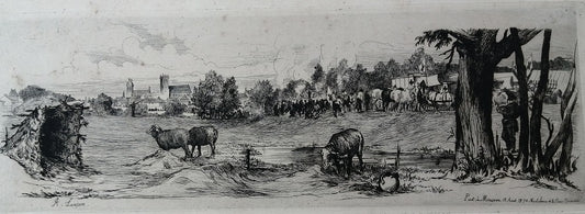 Lançon Pont-à-Mousson 13 Aout 1870 Ambulance de la Presse Prisonnière (1875 c.)
