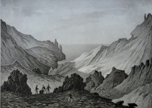 Leborne Sainson Ravins volcaniques et montagne de cendre Ile de l'Ascension (1830)
