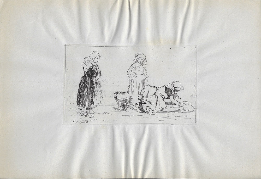 Nanteuil Lavandières bretonnes d'après Célestin Nanteuil (1874)