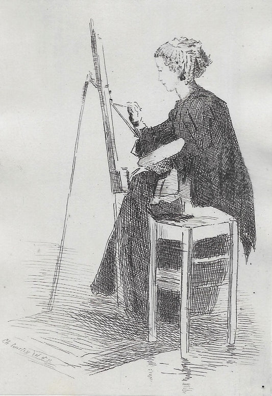 Courtry Au Louvre, étude sur nature (1874)