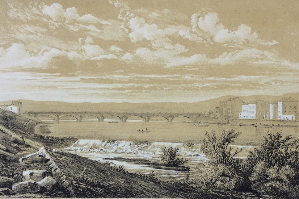 Noirot Pont de Roanne sur la Loire (1851)