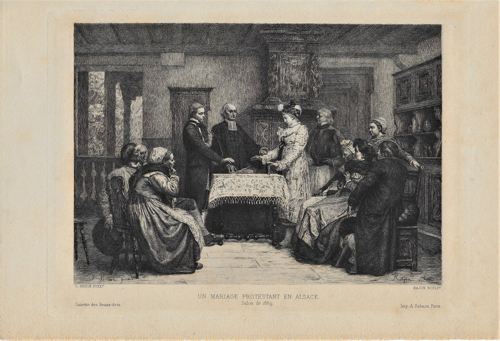 Rajon Mariage protestant en Alsace (1867)