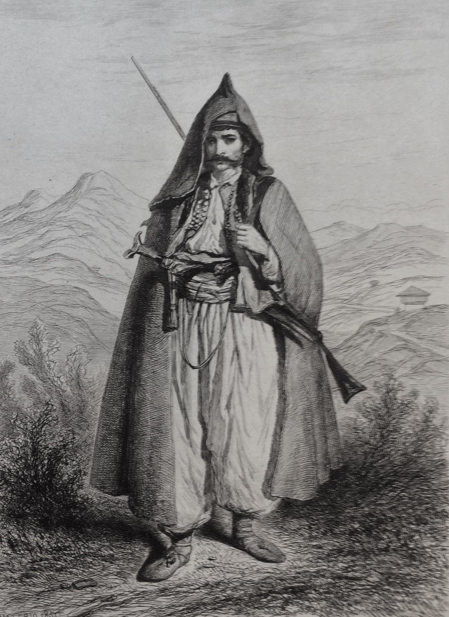 Valério Serrechaner du régiment frontière d'Ottochaz (1854)